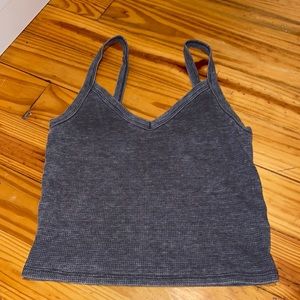 gray v neck american eagle tank